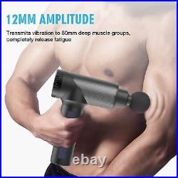 10 Deep Tissue Massage Gun 6-heads Travel Case Sports Therapy Muscle Pain Relief