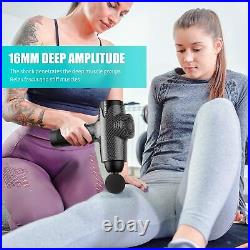 10 Deep Tissue Massage Gun 6-heads Travel Case Sports Therapy Muscle Pain Relief