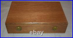 11.75 X 8 Vintage 1960s-1970s Large Handgun Wooden Carrying Case Rare Quality