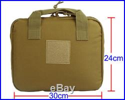 12 Tactical Nylon Padded Pistol Hand Gun AEG Magazine Carry Case Bag Pouch Tan