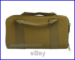 14 Airsoft Tactical Nylon Padded Pistol Hand Gun Magazine Carry Case Bag Tan