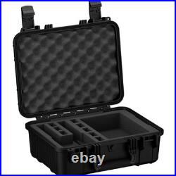 16 Pistol Case Heavy Duty Waterproof Hard Gun Case Slot Mag Pre-Cut Foam