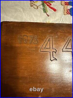 1976 44 magnum Wooden Hand Made Box Container Presentation Case Custom
