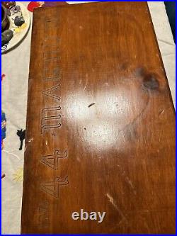 1976 44 magnum Wooden Hand Made Box Container Presentation Case Custom
