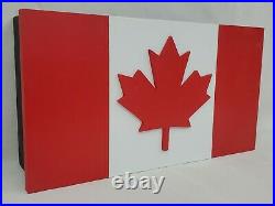 19 Canadian Flag handgun concealment cabinet hidden pistol gun storage Canada