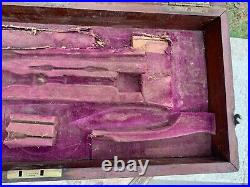 19th C Vintage Rare Collectible Hand Forged Remo & Co. Ltd Bombay Gun Case Box