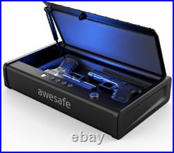 2-Gun Safe Box Metal Case Fingerprint Biometric Double Pistol Handgun Storage D1