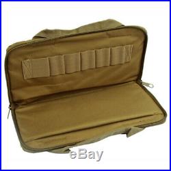 3X Tactical Nylon Padded Pistol Holster Hand Gun Bag Magazine Pouch Case Tan