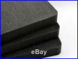 3pc Benchmark Premium Solid High Density rifle foam fits your Pelican 1750 Case