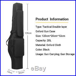 48 Tactical Dual Gun Shotgun Bag Hunting Rifle Case Hand Shoulder Bag Pouch