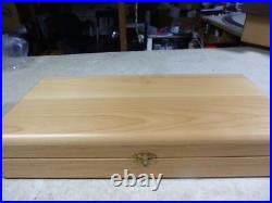 #4 PRESENTATION Gun Display Case LARGE Oak Handgun S/A Revolver Box #4 PRESENTATION Gun Display Case LARGE Oak Handgun S/A Revolver Box
