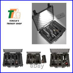 4 Pistol and 16 Magazine Pre-Cut Heavy Duty Waterproof Case with Included Sil