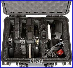 4 Pistol and 16 Magazine Pre-Cut Heavy Duty Waterproof Case with Included Sil 4 Pistol and 16 Magazine Pre-Cut Heavy Duty Waterproof Case with Included Sil