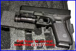 4 pistol handgun foam insert for your Harbor Freight Apache 5800 case +nameplate