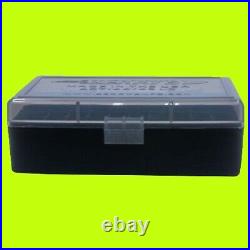 50 x BERRY'S PLASTIC AMMO BOX, SMOKE/BLACK 44 SPL / 44 MAG / 45 LC (FULL CASE)