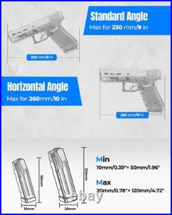 5G Pistol Case with 19 Magazines Slots Heavy Duty Waterproof Travel Handguns