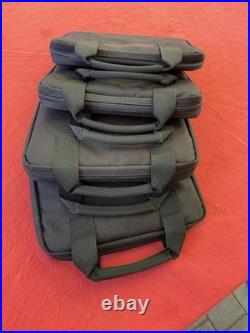 5.11 Tactical Black Pistol Range Bag With Magazine Pouch Lot Of 4