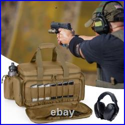 5 Gun Pistol Soft Case Tactical Shooting Range Bag Firearm Handgun Ammo Storage
