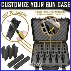 5 Pistol 18 Magazine Doro Gun Case with Custom MyCaseBuilder Foam Black