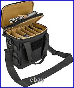 6 Gun Pistol Soft Case Tactical Shooting Range Bag Firearm Handgun Storage Padde