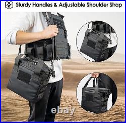 6 Gun Pistol Soft Case Tactical Shooting Range Bag Firearm Handgun Storage Padde