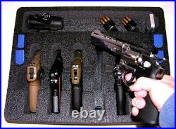 6 Large Revolver pistol handgun gun foam insert kit fits your Pelican 1550 case