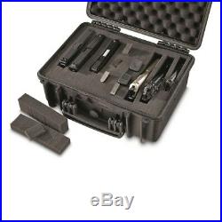 6 Pistol Hard waterproof Gun Carrying Case storage Glock 17 19 21 polymer 80 USA