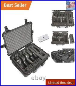 6 Pistol and 21 Magazine Pre-Cut Heavy Duty Waterproof Case with Included Sil