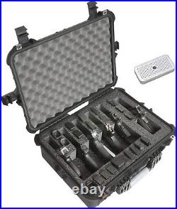 6 Pistol and 21 Magazine Pre-Cut Heavy Duty Waterproof Case with Included Sil