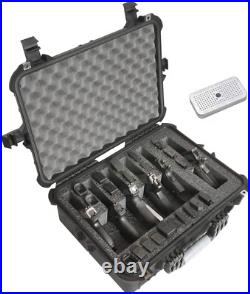 6 Pistol and 21 Magazine Pre-Cut Heavy Duty Waterproof Case with Included Sil 6 Pistol and 21 Magazine Pre-Cut Heavy Duty Waterproof Case with Included Sil
