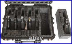 6 Pistol and 21 Magazine Pre-Cut Heavy Duty Waterproof Case with Included Sil 6 Pistol and 21 Magazine Pre-Cut Heavy Duty Waterproof Case with Included Sil