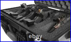 6 Pistol and 21 Magazine Pre-Cut Heavy Duty Waterproof Case with Included Sil 6 Pistol and 21 Magazine Pre-Cut Heavy Duty Waterproof Case with Included Sil