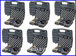 (6) Plano 10-10137 Rugged Black Single Scoped Handgun Pistol Cases w Foam Liner (6) Plano 10-10137 Rugged Black Single Scoped Handgun Pistol Cases w Foam Liner