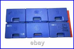(6) Smith & Wesson 19 64 66 686 Factory Vintage OEM Hard Pistol Box Cases + Foam