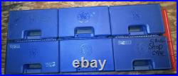 (6) Smith & Wesson 19 64 66 686 Factory Vintage OEM Hard Pistol Box Cases + Foam