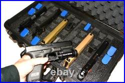 6 pistol 24 mag handgun Pistol foam insert fits Pelican 1510 case +nameplate