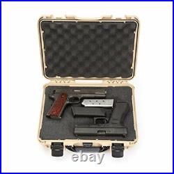 910 Professional Hand Gun/Pistol Military Approved, Case Tan Cubed Foam