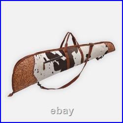 AD American Darling Hair on Hand Tooled Genuine Western Leather Gun Case