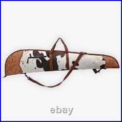 AD American Darling Hair on Hand Tooled Genuine Western Leather Gun Case