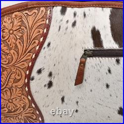 AD American Darling Hair on Hand Tooled Genuine Western Leather Gun Case
