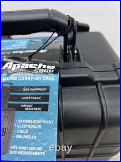 APACHE 5800 Weatherproof Protective Rolling Carry-On Case, Black 64819