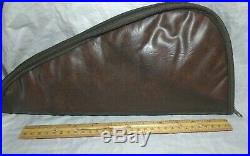 A Moose Brand Soft Hand Gun Case Brown. Inside 13.5 X 6.25 At Widest Point