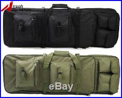 Airsoft Tactical Dual Rifle Gun Case Shotgun Bag Hand Shoulder Backpack 85cm/33