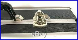 Aluminum Gun Storage Carry Case Framed Locking Pistol Hand Gun Lock Box Hard