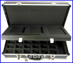 Aluminum Gun Storage Carry Case Framed Locking Pistol Hand Gun Lock Box Hard