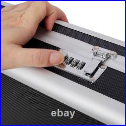 Aluminum New Framed Locking Gun Pistol HandGun Lock Box Hard Storage Carry Case Aluminum New Framed Locking Gun Pistol HandGun Lock Box Hard Storage Carry Case