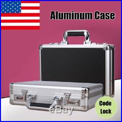 Aluminum Password Lock Pistol Gun Case Hard Storage Carry Case Hand Safe Box