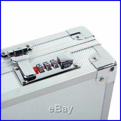 Aluminum Password Lock Pistol Gun Case Hard Storage Carry Case Hand Safe Box