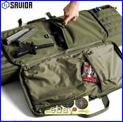American Classic Tactical Double Long Gun Bag Pistol Transportation Case withBa