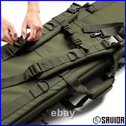 American Classic Tactical Double Long Gun Bag Pistol Transportation Case withBa